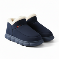 Bebealy Winter Men Slippers - Cozy and Stylish Indoor-Outdoor House Shoes