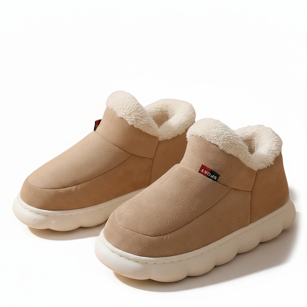 Bebealy Winter Men Slippers - Cozy and Stylish Indoor-Outdoor House Shoes