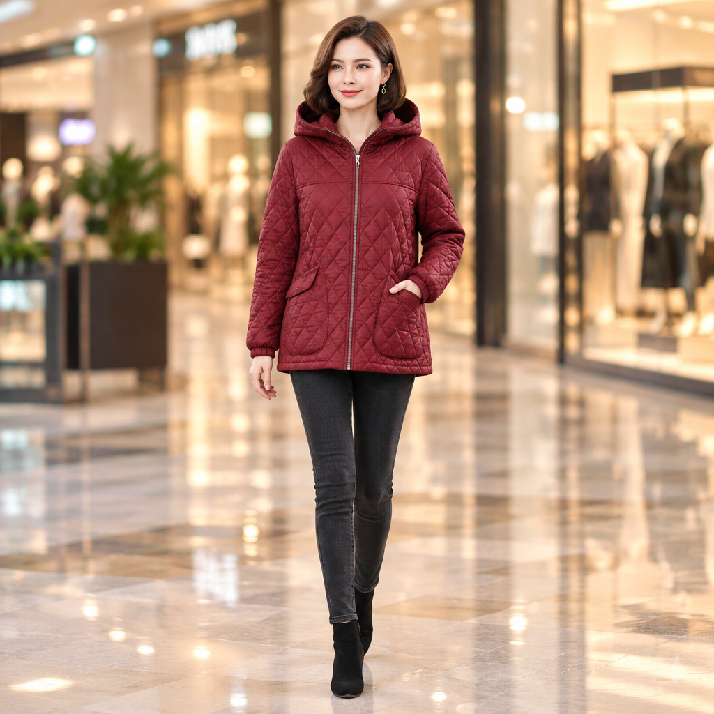 Elevate Your Winter Style with Our Women's Winter Quilted Jacket