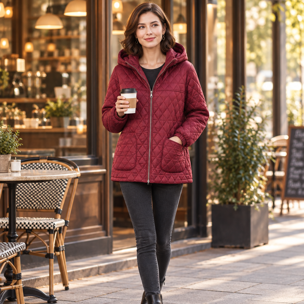 Elevate Your Winter Style with Our Women's Winter Quilted Jacket