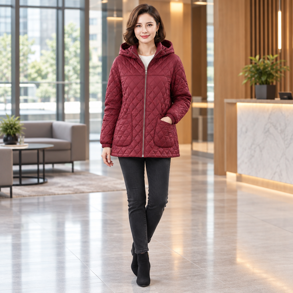 Elevate Your Winter Style with Our Women's Winter Quilted Jacket
