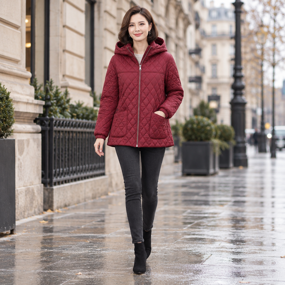 Elevate Your Winter Style with Our Women's Winter Quilted Jacket