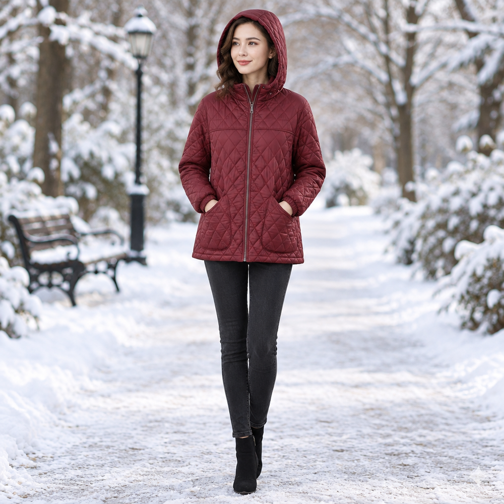 Elevate Your Winter Style with Our Women's Winter Quilted Jacket