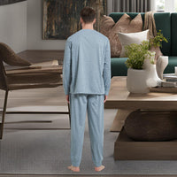 Pyjama Sets with Gray Cuffed Sleeves and Matching Bottoms - SaneShoppe