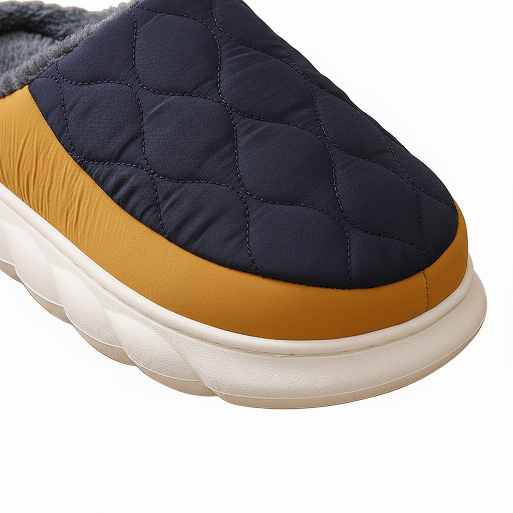 Bebealy Winter Men Slippers - Cozy and Stylish Indoor-Outdoor House Shoes