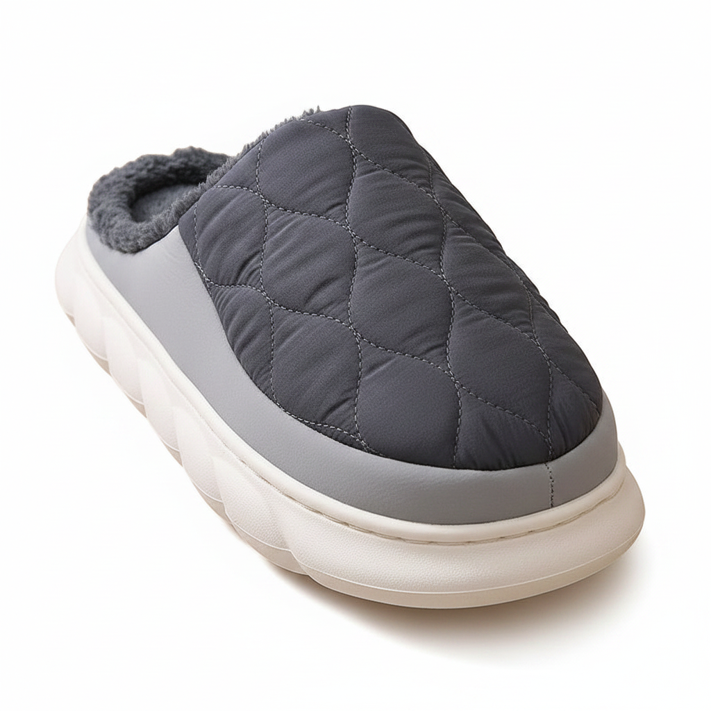 Bebealy Winter Men Slippers - Cozy and Stylish Indoor-Outdoor House Shoes