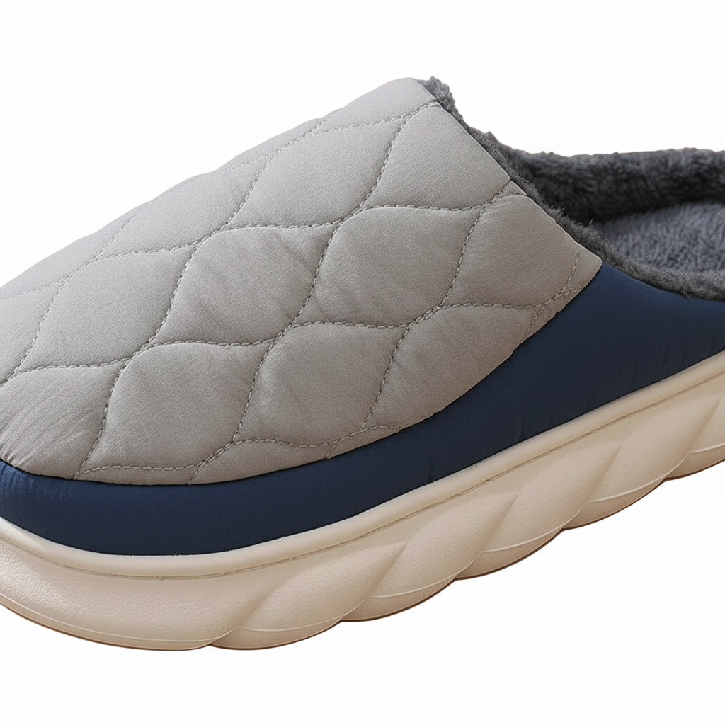 Bebealy Winter Men Slippers - Cozy and Stylish Indoor-Outdoor House Shoes