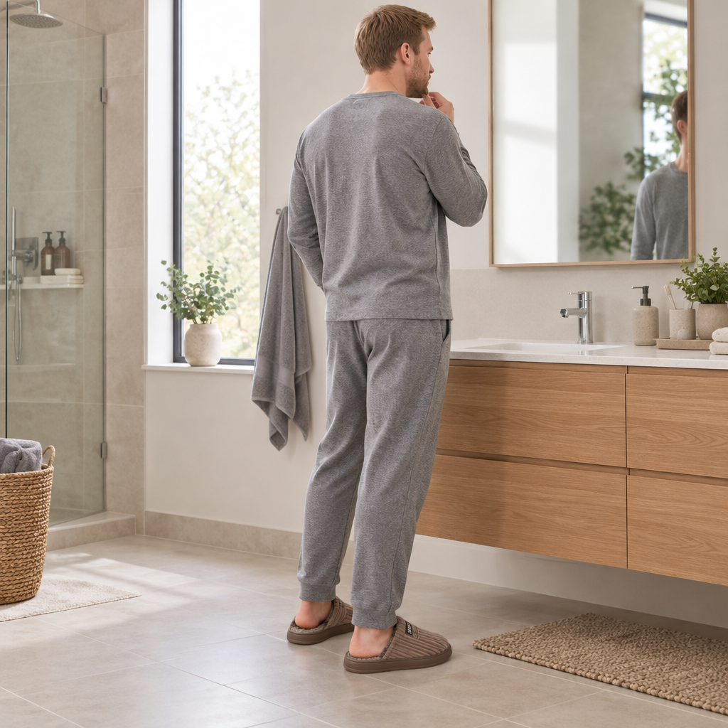 Experience Ultimate Comfort with Men's Winter Suede Slippers