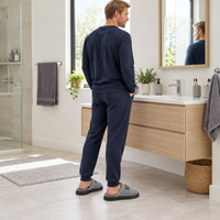 Experience Ultimate Comfort with Men's Winter Suede Slippers