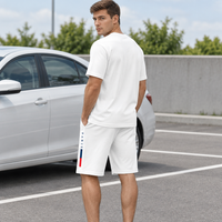 Men's Summer Tracksuit Set - 2-Piece Short Sleeve O-Neck Running Suit Plus Size T-shirt