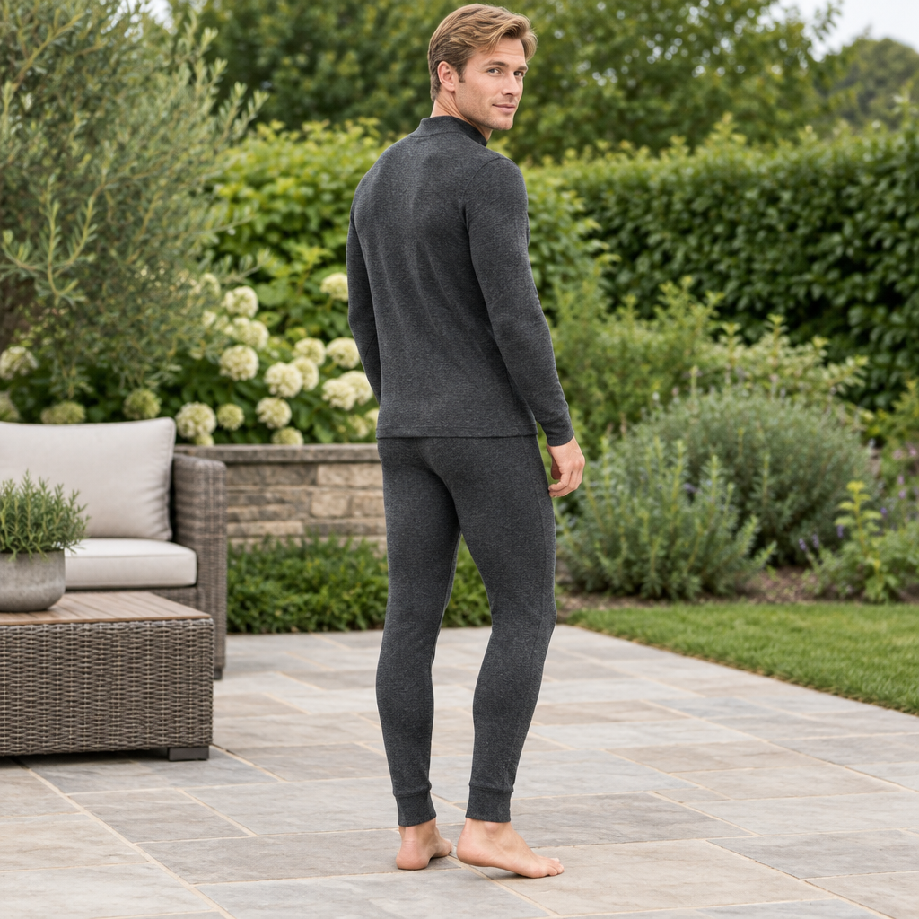 Cozy Cashmere Thermal Couples Set for Autumn & Winter Comfort