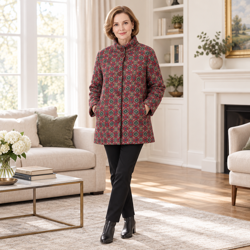 Thickened Cotton Coat for Seniors: Comfortable Elegance for Everyday Wear