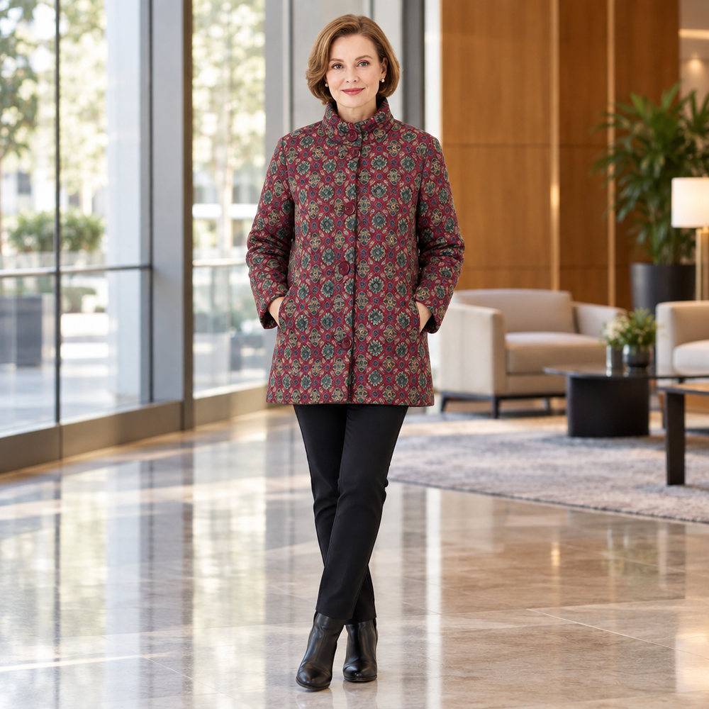 Thickened Cotton Coat for Seniors: Comfortable Elegance for Everyday Wear