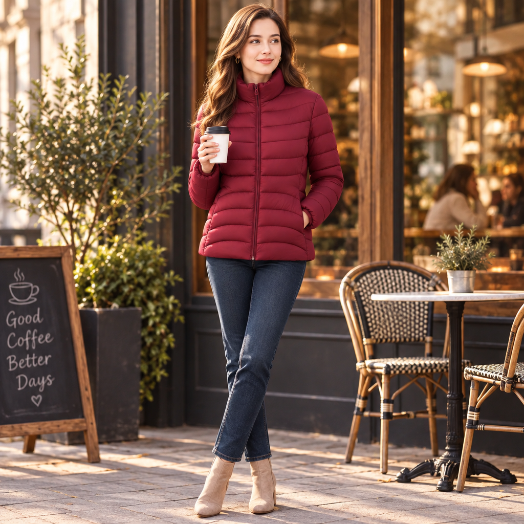 Stay Cozy and Chic: Womens Winter Cotton-Padded Coat for Ultimate Comfort and Style