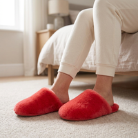 Women's Wool Slippers with Soft Shearling Lining for Cozy Winter Comfort