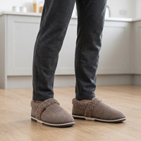Men’s Plush Winter Slippers – Soft, Warm Indoor Shoes with Non-Slip Rubber Soles