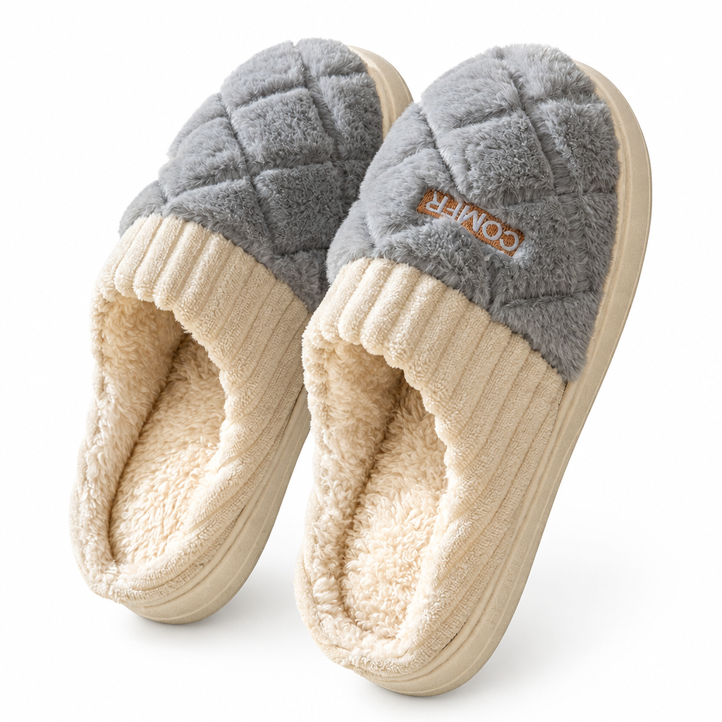Plush Non-slip Cozy Slippers for Couples: Embrace Winter Comfort Together