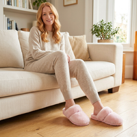 Cozy Sheepskin Winter Slippers for Women - Warm Indoor Fur Wool Slip-Ons