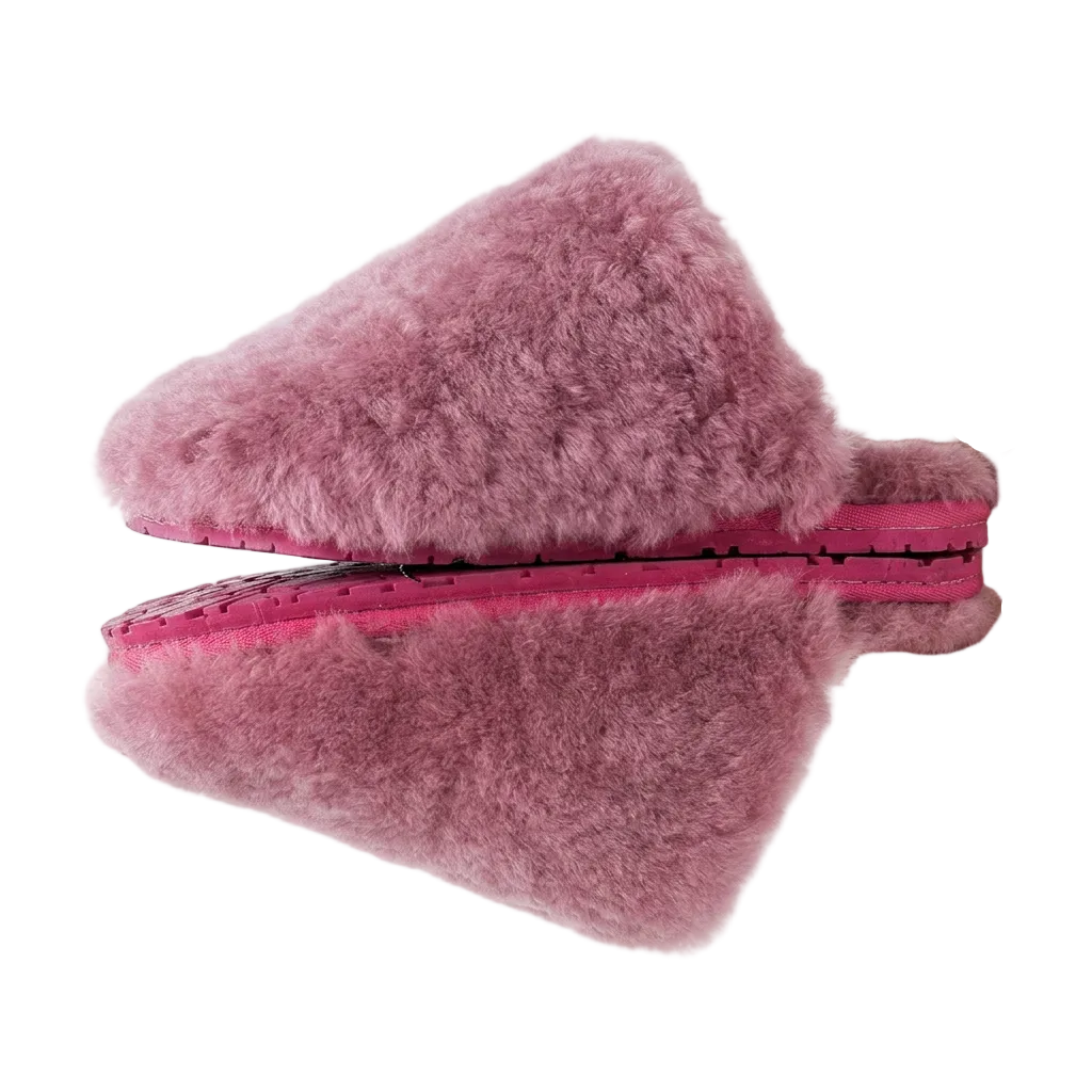 Women's Wool Slippers with Soft Shearling Lining for Cozy Winter Comfort