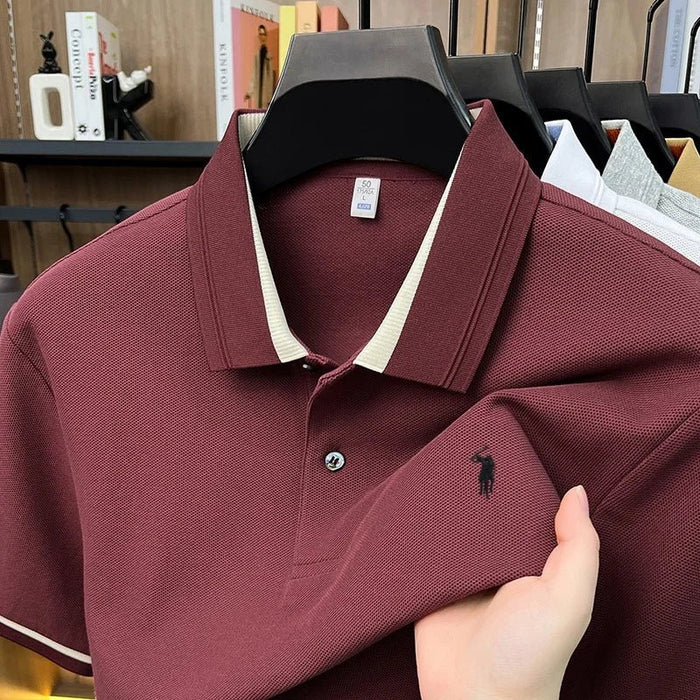 SaneShoppe-Luxury 100% Cotton Designer Brand Embroidered Men's Summer T-shirt