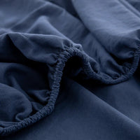 SaneShoppe - 100% Cotton Fitted Sheet with Elastic Bands Non Slip Adjustable Mattress Covers for Single Double King Queen Bed 100/160/140/200