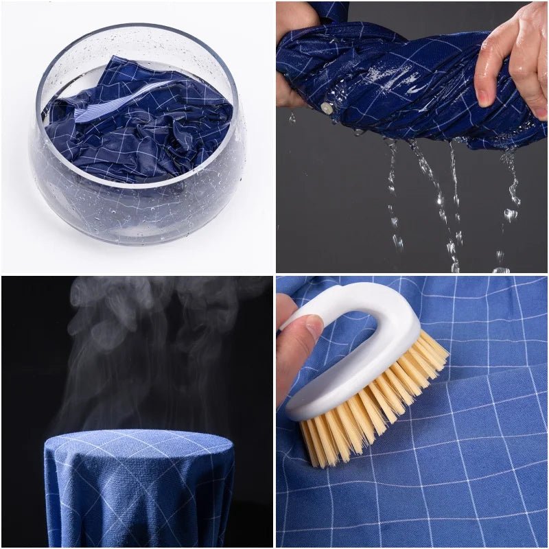 SaneShoppe - 100% Cotton Oxford Men's Shirts Long Sleeves Plaid Soft Regular Fit Formal Dress Shirt Pocket Social Blouse Male Clothes S - 7XL