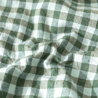 SaneShoppe-Cotton Quilted Comforter Plaid Summer Quilt - Queen, Full, Twin