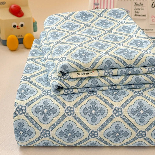 SaneShoppe-Floral Printed 100% Cotton Bed Sheet Set - Single, Double, King Sizes Available