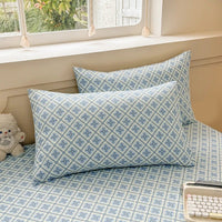 SaneShoppe-Floral Printed 100% Cotton Bed Sheet Set - Single, Double, King Sizes Available