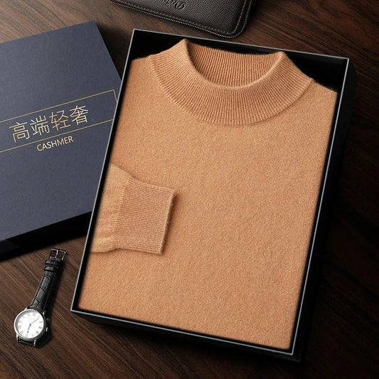 SaneShoppe-Men's Cashmere Autumn Winter Pullover Warm Sweater