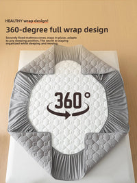 SaneShoppe-2026 Model Cotton Quilt Cover Set - Single Piece Bedding Set with Mattress Protector