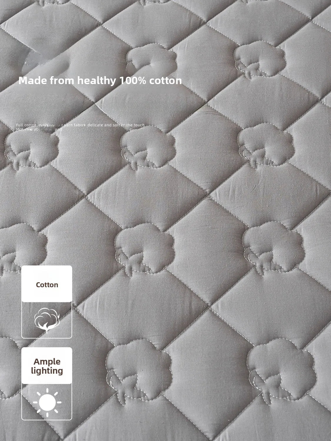 SaneShoppe-2026 Model Cotton Quilt Cover Set - Single Piece Bedding Set with Mattress Protector