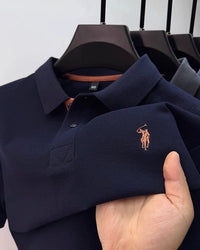 SaneShoppe - 100% pure cotton high - end brand men's short sleeve polo shirt summer fashion customization horse embroidery classic Paul T-shirt