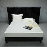 SaneShoppe-Luxury 1000TC Egyptian Cotton Fitted Sheet Solid Color Mattress Cover 160x200