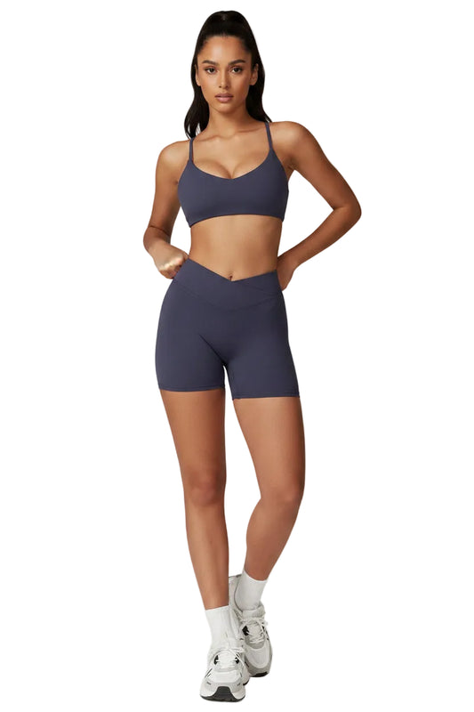 SaneShoppe-Women's Yoga Set: Crop Top, Bra, Leggings - Fitness Gym Sportswear