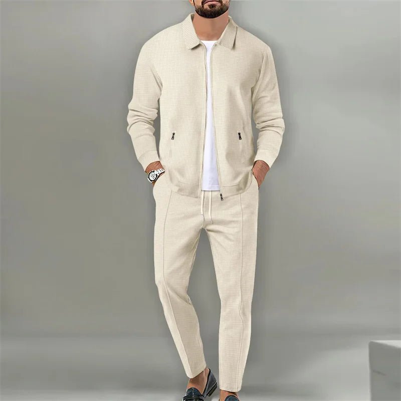 SaneShoppe - 2024 NEW men's tracksuit zipper cardigan running suit men Jacket Pants 2 Piece Set Sports Suit Autumn High Quality Sportswear