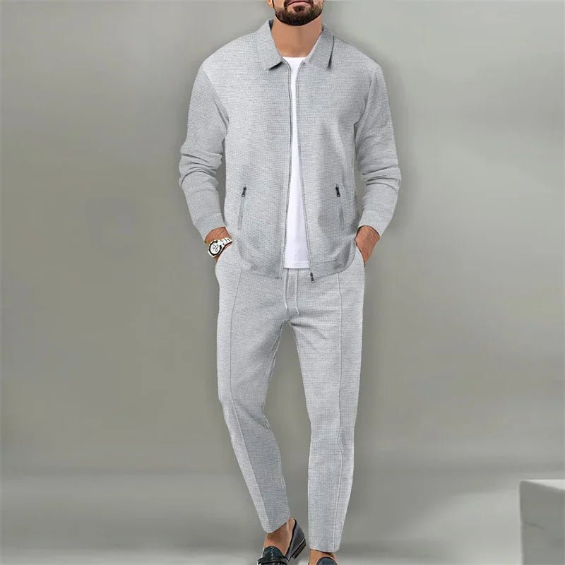 SaneShoppe - 2024 NEW men's tracksuit zipper cardigan running suit men Jacket Pants 2 Piece Set Sports Suit Autumn High Quality Sportswear