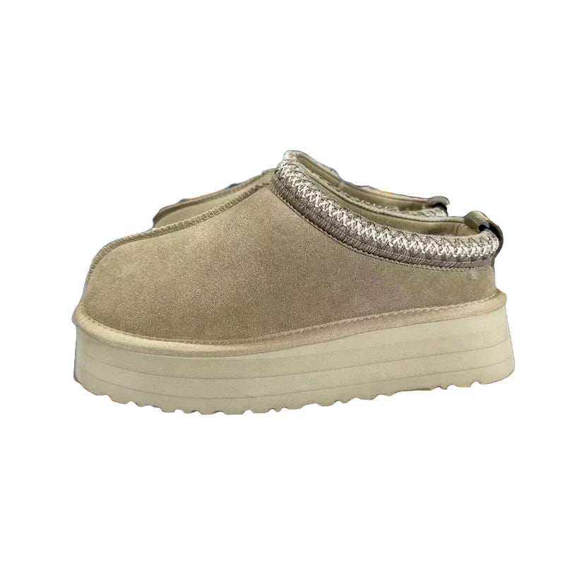 SaneShoppe - 2025 Fashion Genuine Leather Fur Boots Women's New Cold and Snow - proof Snow Boots