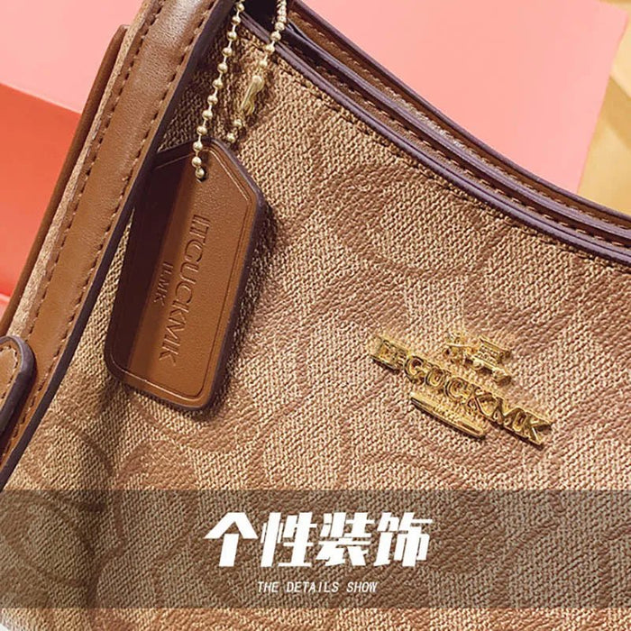 SaneShoppe - 2025 Geometric Print Women's Crossbody Bag PU Leather Elegant Ladies Shoulder Bag Classic Commuter Clutch luxury designer bags