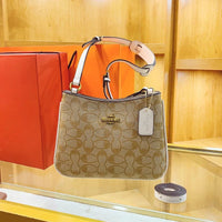 SaneShoppe - 2025 Geometric Print Women's Crossbody Bag PU Leather Elegant Ladies Shoulder Bag Classic Commuter Clutch luxury designer bags