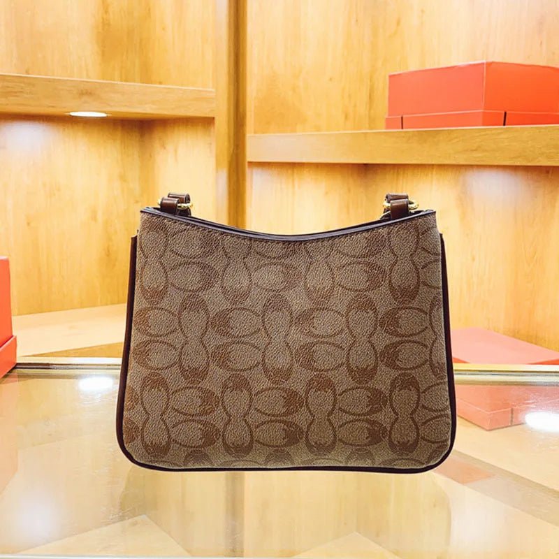 SaneShoppe - 2025 Geometric Print Women's Crossbody Bag PU Leather Elegant Ladies Shoulder Bag Classic Commuter Clutch luxury designer bags