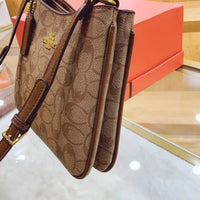 SaneShoppe - 2025 Geometric Print Women's Crossbody Bag PU Leather Elegant Ladies Shoulder Bag Classic Commuter Clutch luxury designer bags