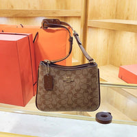 SaneShoppe - 2025 Geometric Print Women's Crossbody Bag PU Leather Elegant Ladies Shoulder Bag Classic Commuter Clutch luxury designer bags