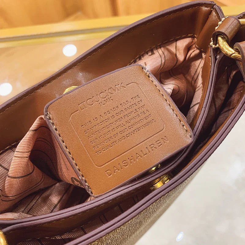 SaneShoppe - 2025 Geometric Print Women's Crossbody Bag PU Leather Elegant Ladies Shoulder Bag Classic Commuter Clutch luxury designer bags