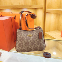 SaneShoppe - 2025 Geometric Print Women's Crossbody Bag PU Leather Elegant Ladies Shoulder Bag Classic Commuter Clutch luxury designer bags