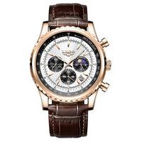 SaneShoppe-2027 LIGE Men's Luxury Chronograph Watch Waterproof Sport Wristwatch