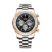 SaneShoppe-2027 LIGE Men's Luxury Chronograph Watch Waterproof Sport Wristwatch