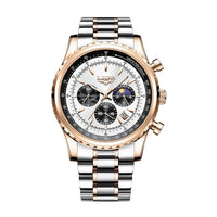 SaneShoppe-2027 LIGE Men's Luxury Chronograph Watch Waterproof Sport Wristwatch