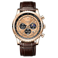 SaneShoppe-2027 LIGE Men's Luxury Chronograph Watch Waterproof Sport Wristwatch