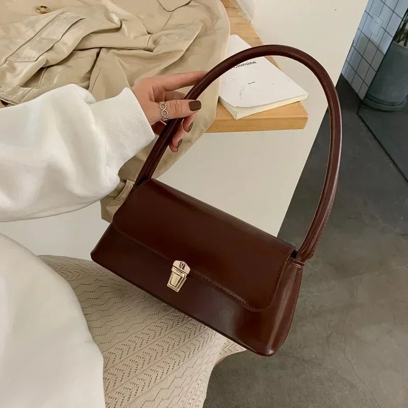 SaneShoppe - 2025 Woman Luxury Brand Crossbody Bags for Women Fashion Design Underarm Shoulder Bag Female Handbag and Purses Solid Color